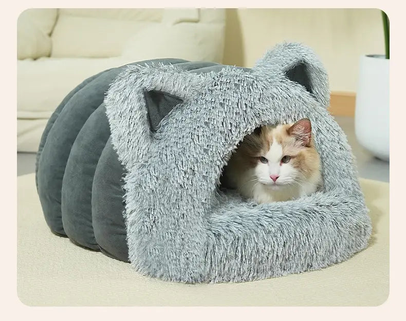Cute Cat-Shaped Bed for Pets