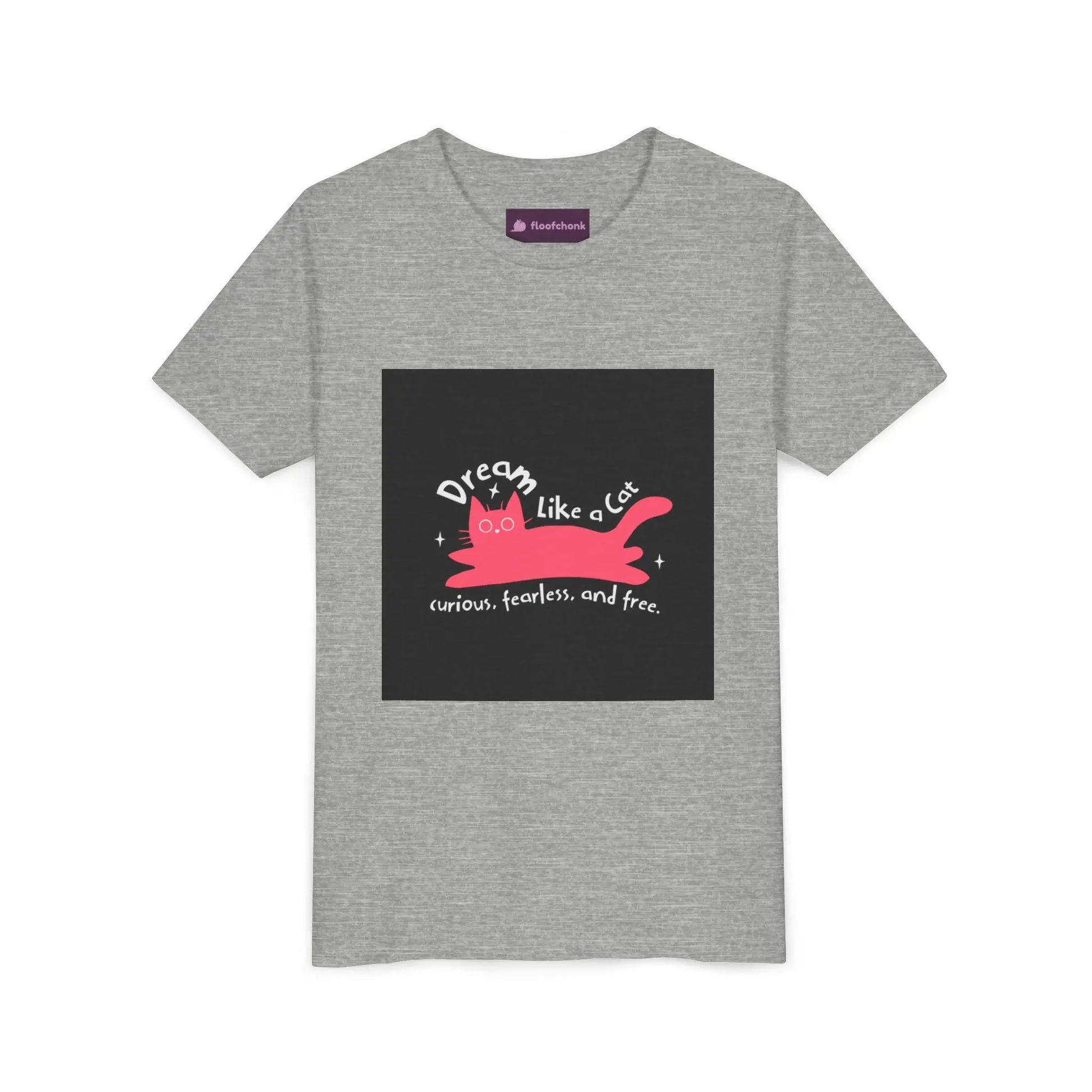 Dream Like a Cat Youth Tee - Fun Cat Design, Perfect Gift for Kids, Birthday Present, Cat Lovers, Inspirational Apparel Printify