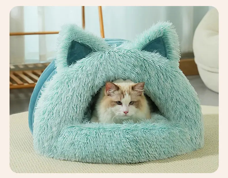 Cute Cat-Shaped Bed for Pets