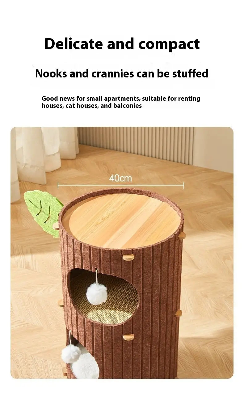 Cat Scratch Board Felt Nest Four Seasons Universal Tree Pet Supplies