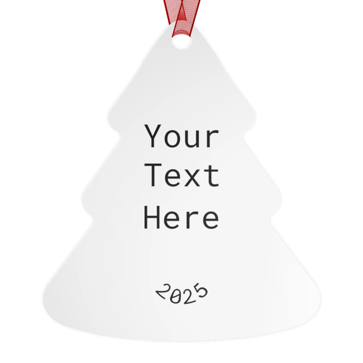 Custom Holiday Metal Ornaments - 'Naughty? Nice? Depends Who's Asking' Design - Perfect for Christmas & Personalized Gifts Printify