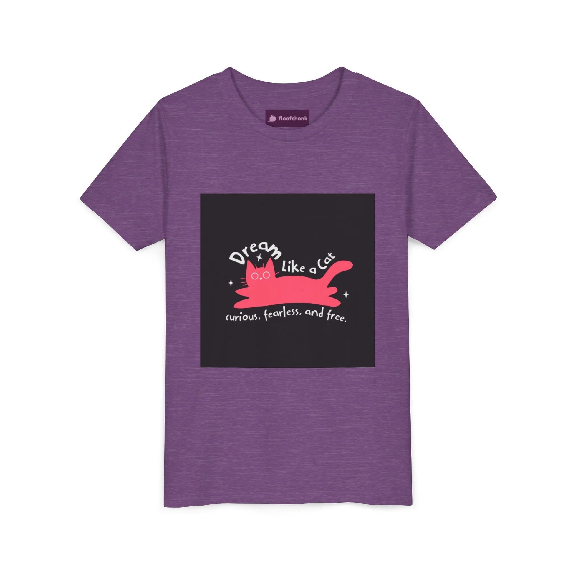 Dream Like a Cat Youth Tee - Fun Cat Design, Perfect Gift for Kids, Birthday Present, Cat Lovers, Inspirational Apparel Printify