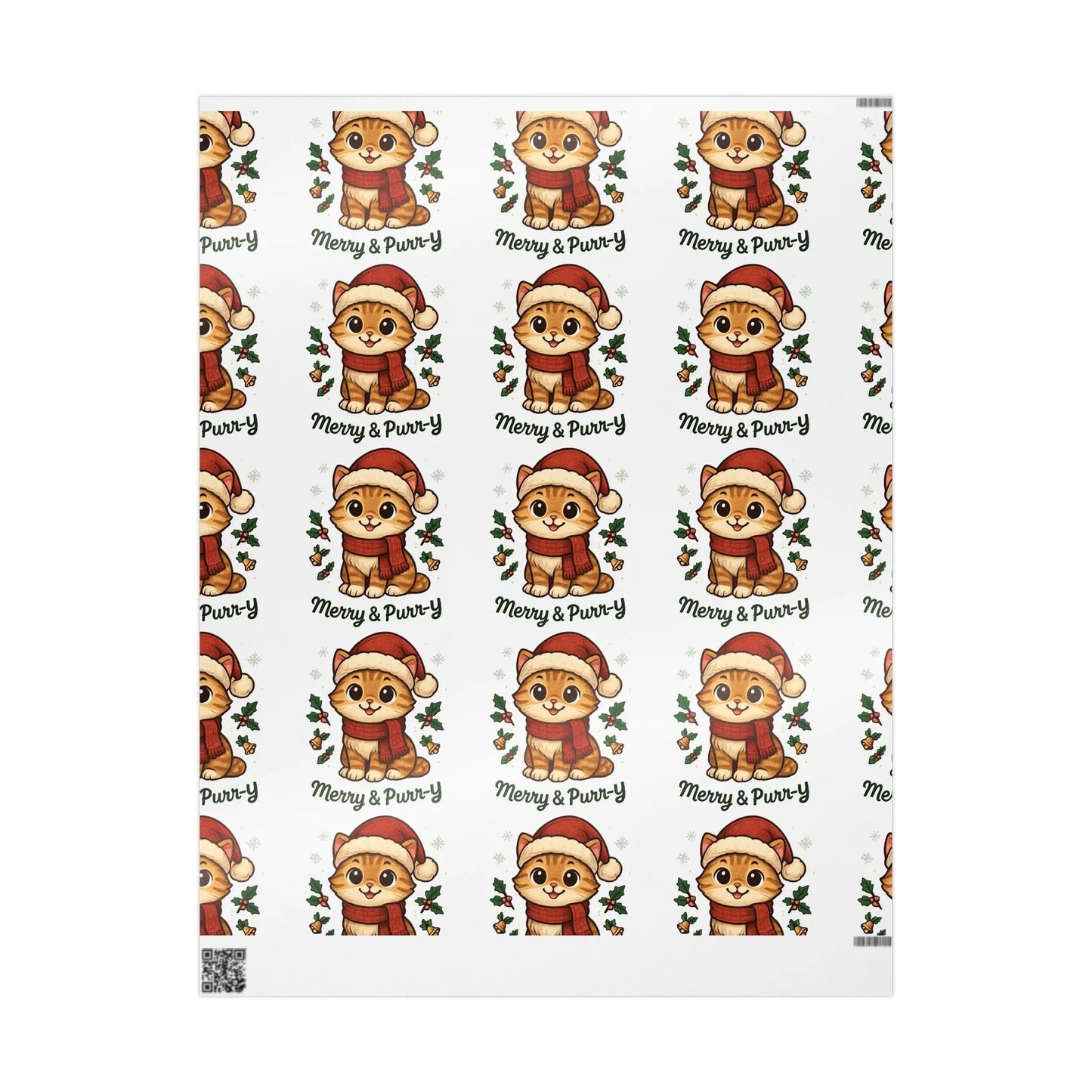 Wrapping Paper Roll - Festive Animal Printify