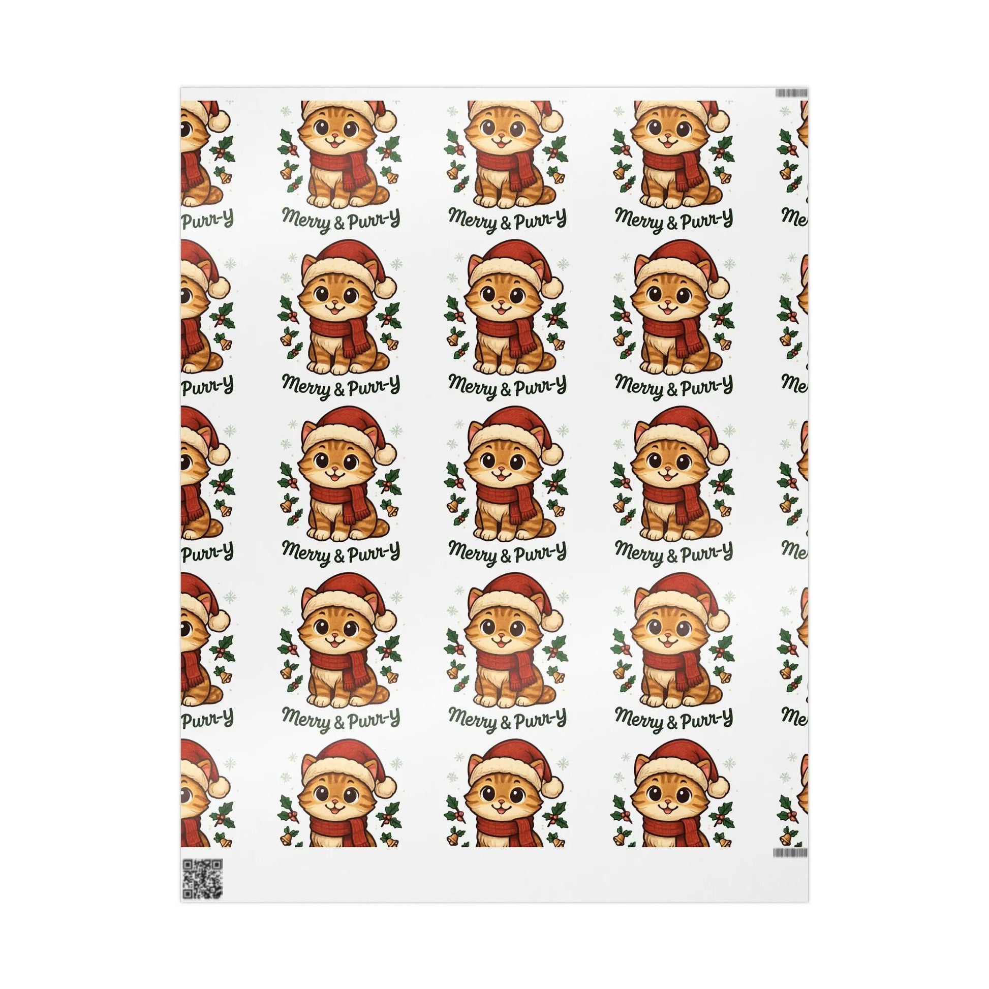 Wrapping Paper Roll - Festive Animal Printify