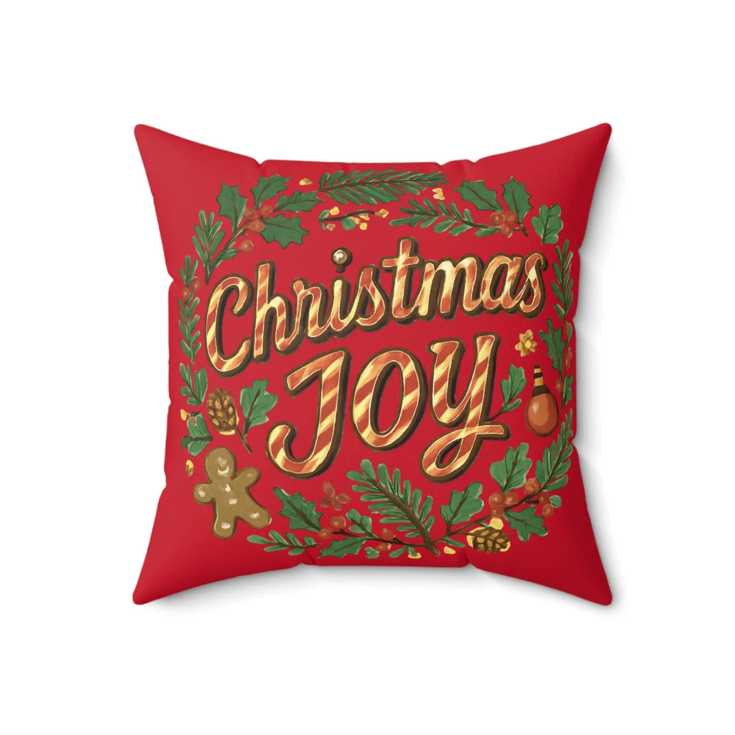 Christmas Joy Holiday Pillow Printify