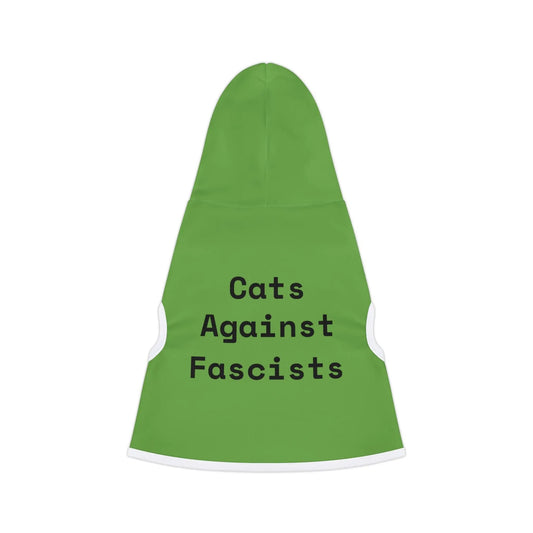 Cats Against Fascists Pet Hoodie