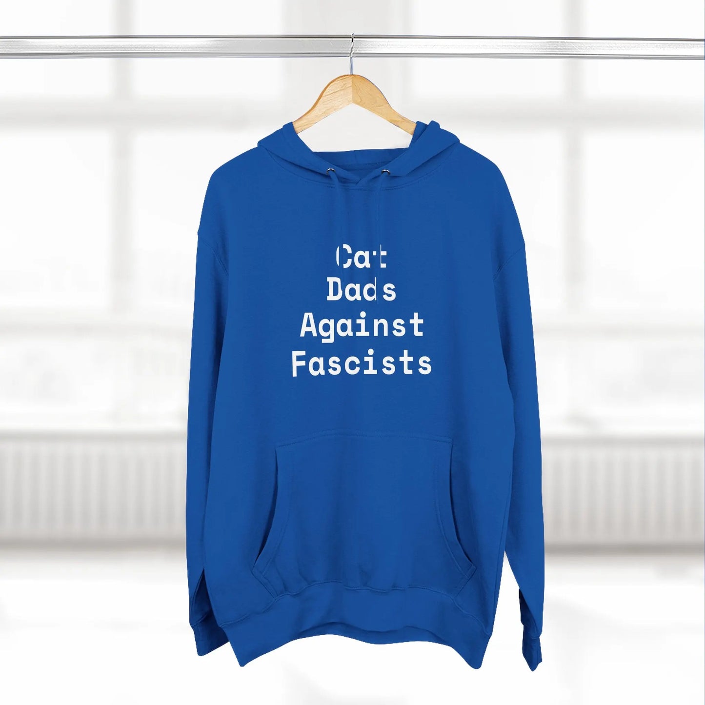Cat Dads Against Fascists Hoodie Printify