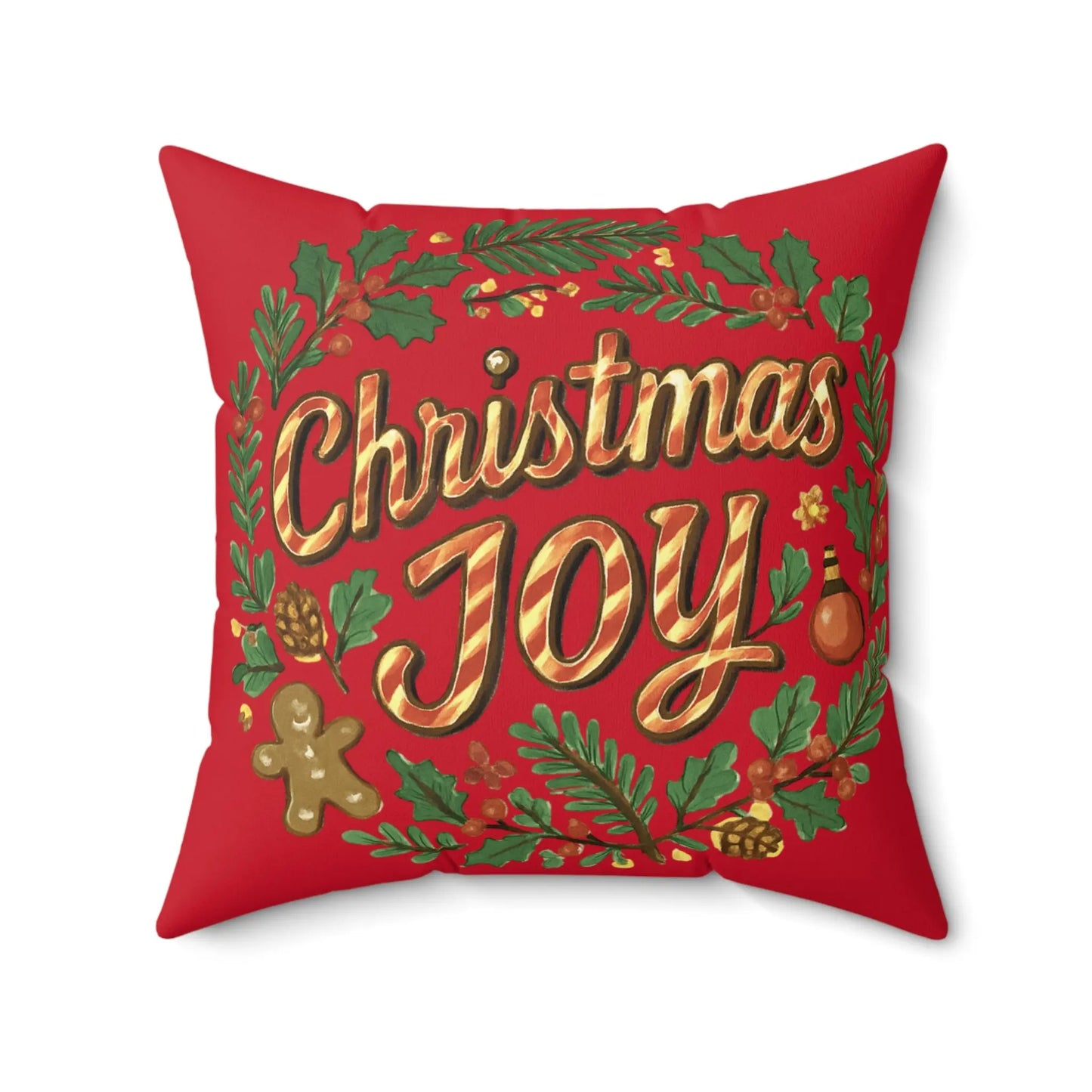Christmas Joy Holiday Pillow Printify