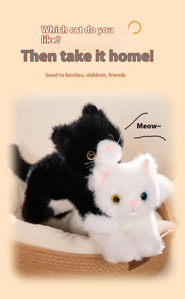 Simulation Cat Lying Style Doll Cute Plush Toy Ragdoll Home Ornaments