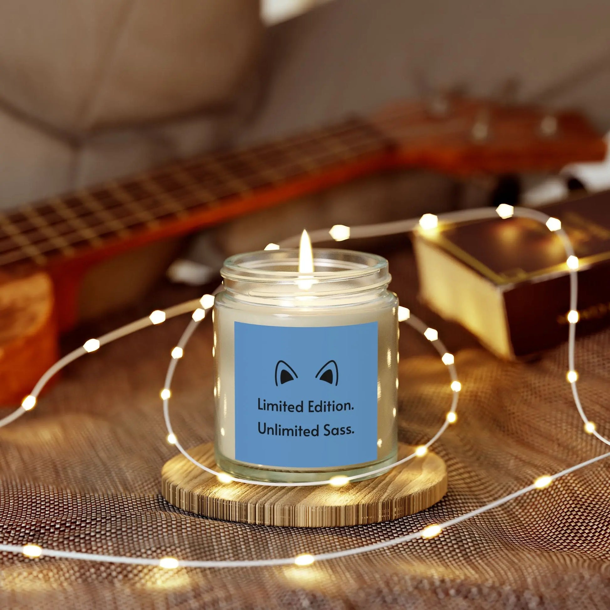 Scented Candles with Unlimited Sass | Coconut Apricot Wax | Perfect Gifts for Home Decor, Relaxation, Self-Care, FloofChonk Exclusive Printify