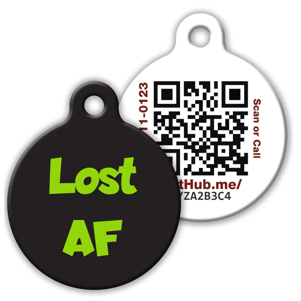 QR ID Pet Tag - Lost AF PetHub