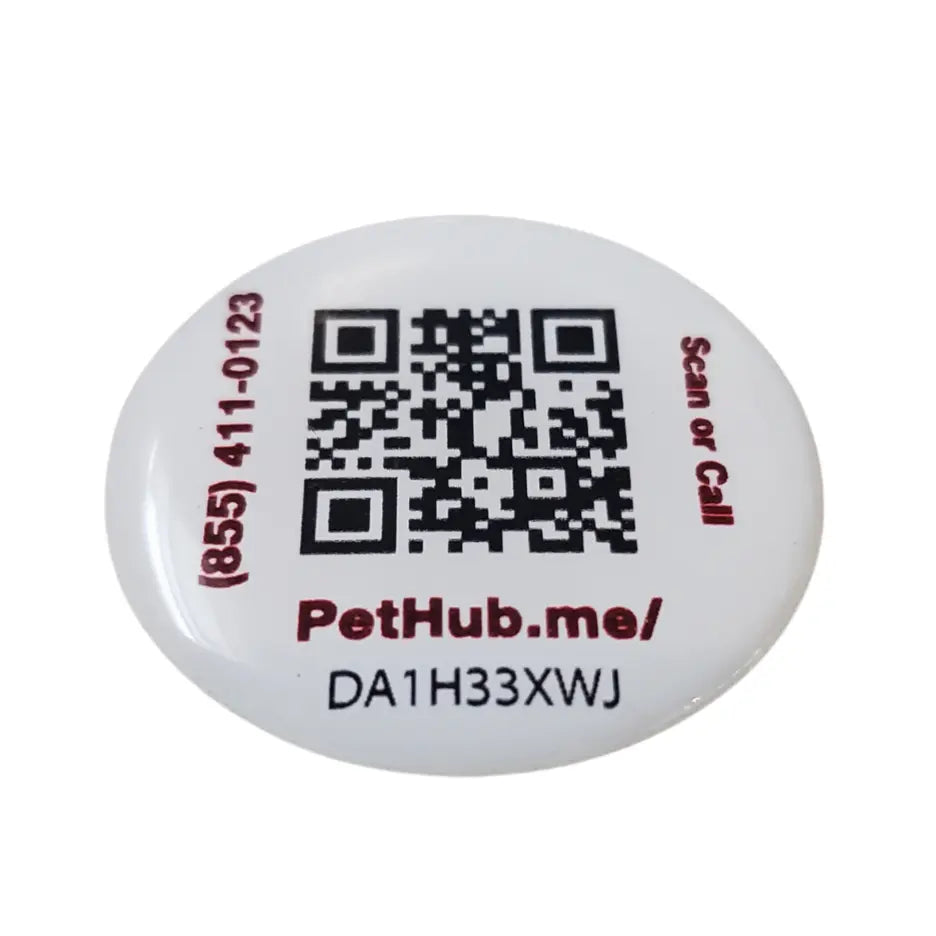 PetHub QR Pet ID Sticker – Upgrade Any Tag + Backup Pet Protection PetHub