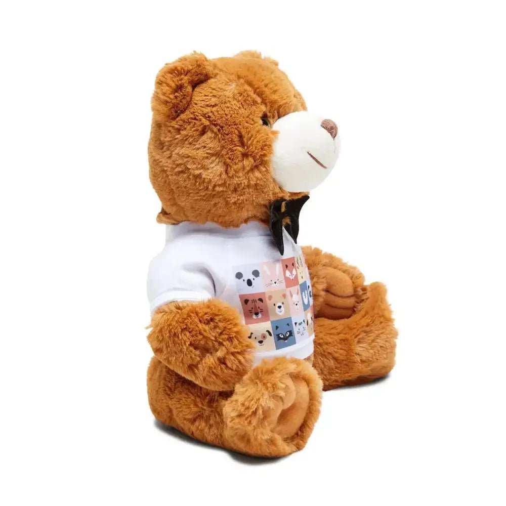 Adorable Teddy Bear with Cute Animal T-Shirt - Perfect Gift for Kids and Collectors - FloofChonk