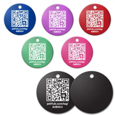 PetHub QR Pet ID Tag – Classic Aluminum PetHub