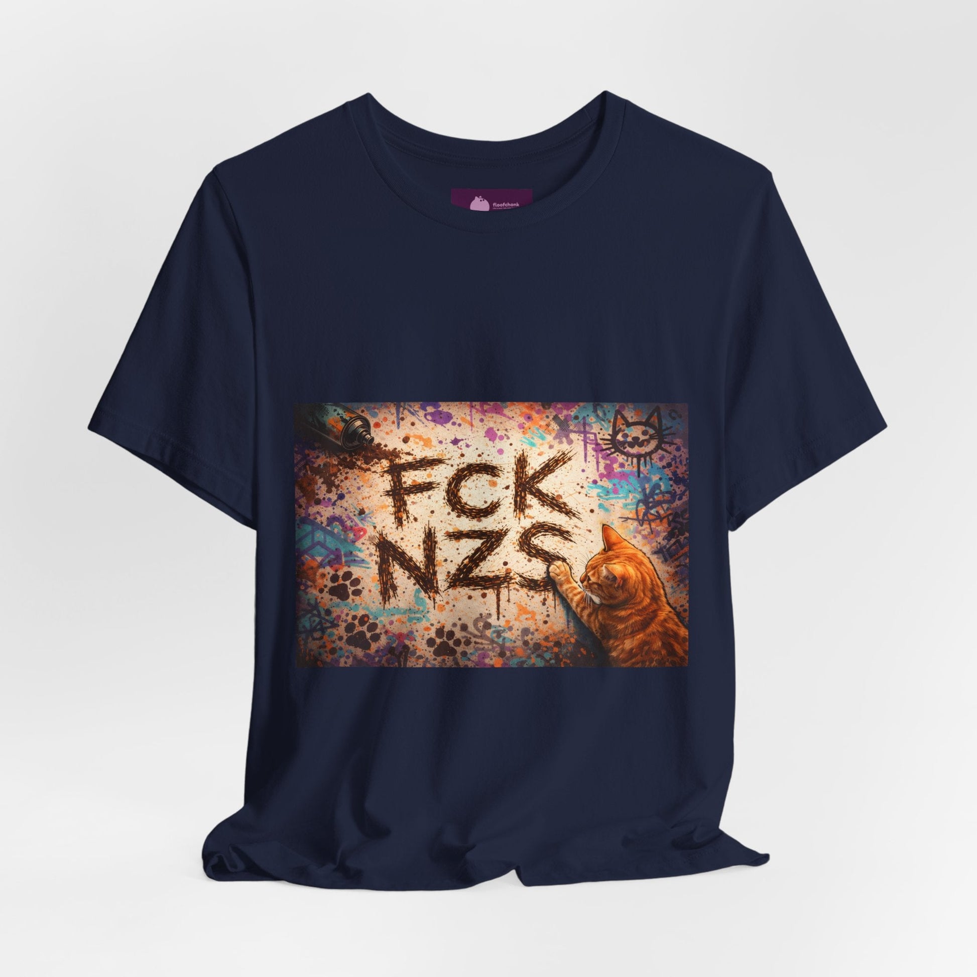 Anti - Nazi Graphic Tee – "FCK NZS" Protest T‑Shirt - FloofChonk