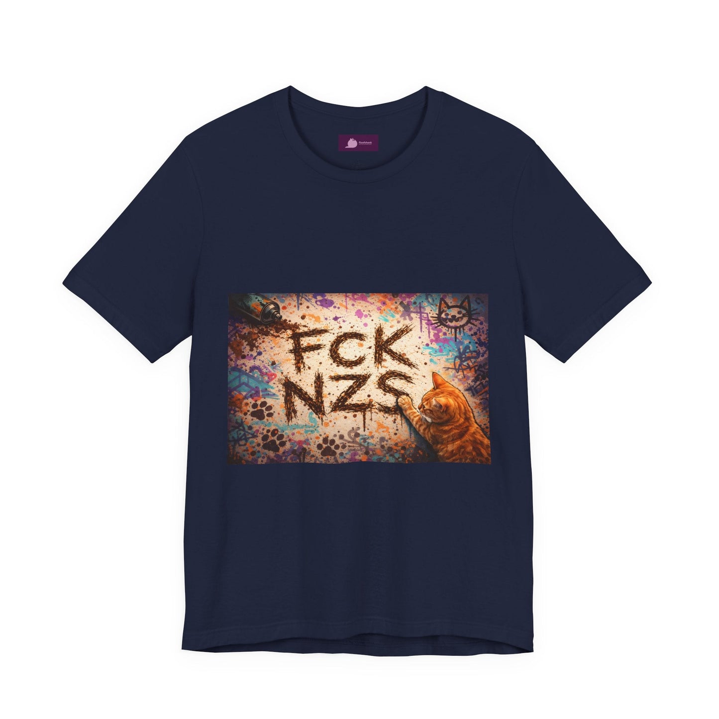 Anti - Nazi Graphic Tee – "FCK NZS" Protest T‑Shirt - FloofChonk