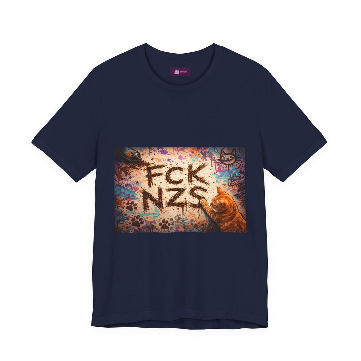 Anti - Nazi Graphic Tee – "FCK NZS" Protest T‑Shirt - FloofChonk