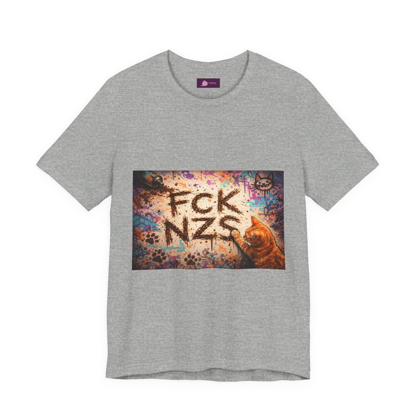 Anti - Nazi Graphic Tee – "FCK NZS" Protest T‑Shirt - FloofChonk