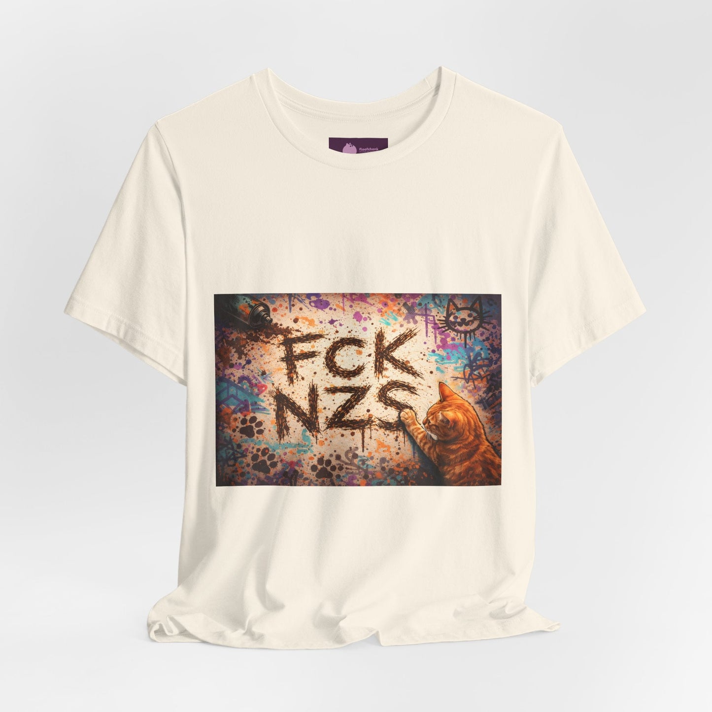 Anti - Nazi Graphic Tee – "FCK NZS" Protest T‑Shirt - FloofChonk