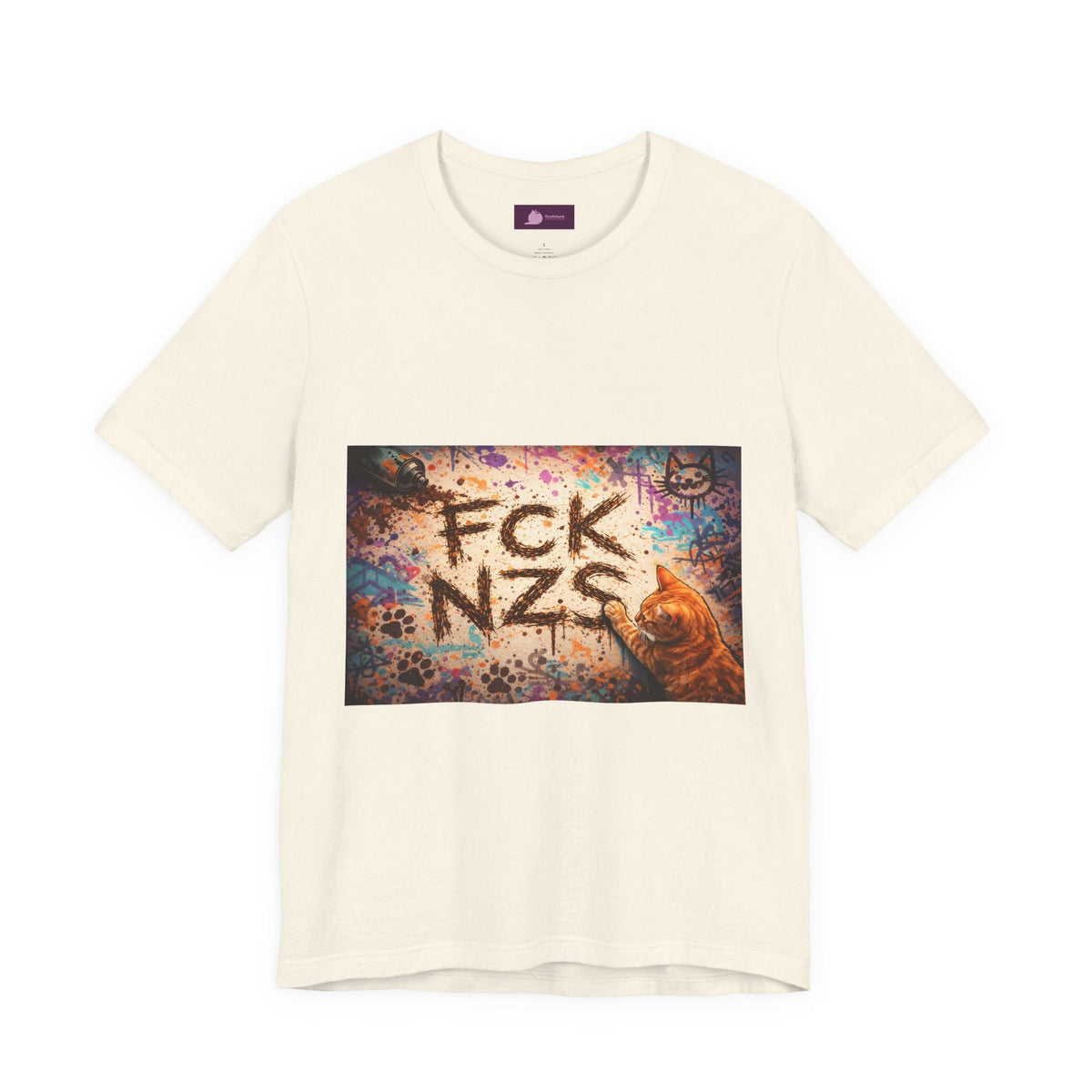 Anti - Nazi Graphic Tee – "FCK NZS" Protest T‑Shirt - FloofChonk