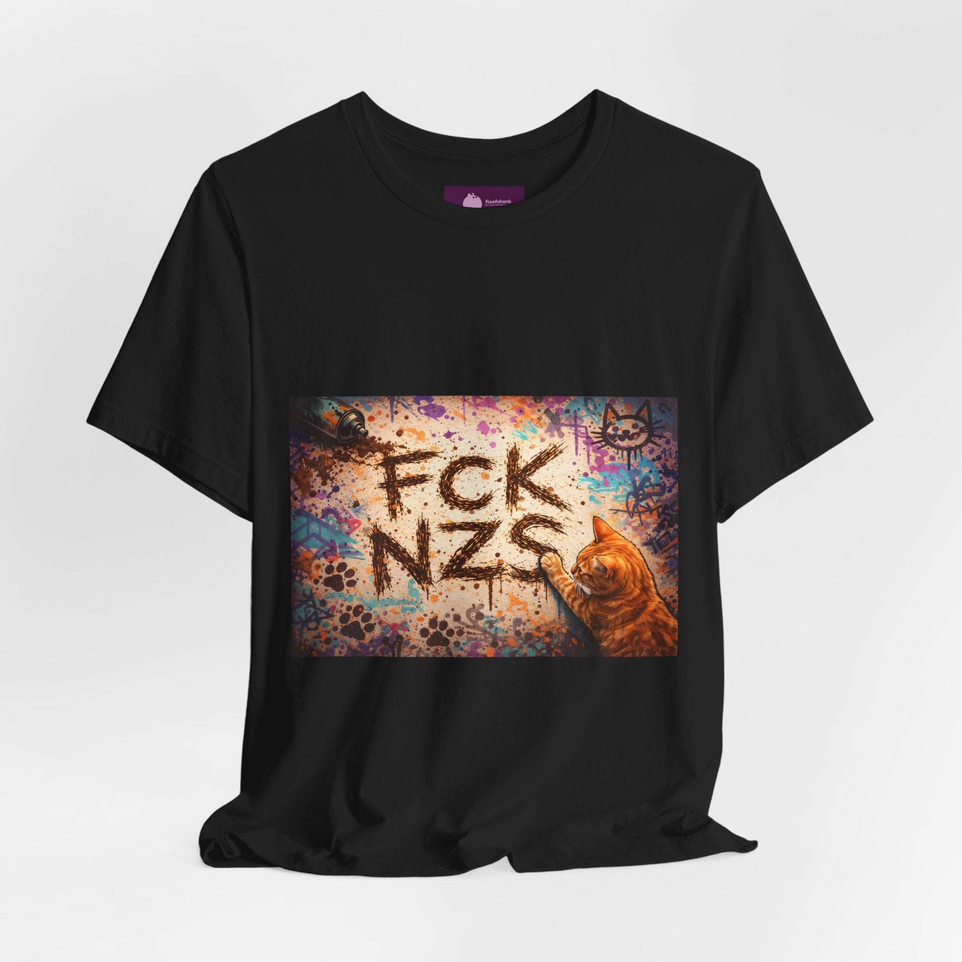 Anti - Nazi Graphic Tee – "FCK NZS" Protest T‑Shirt - FloofChonk