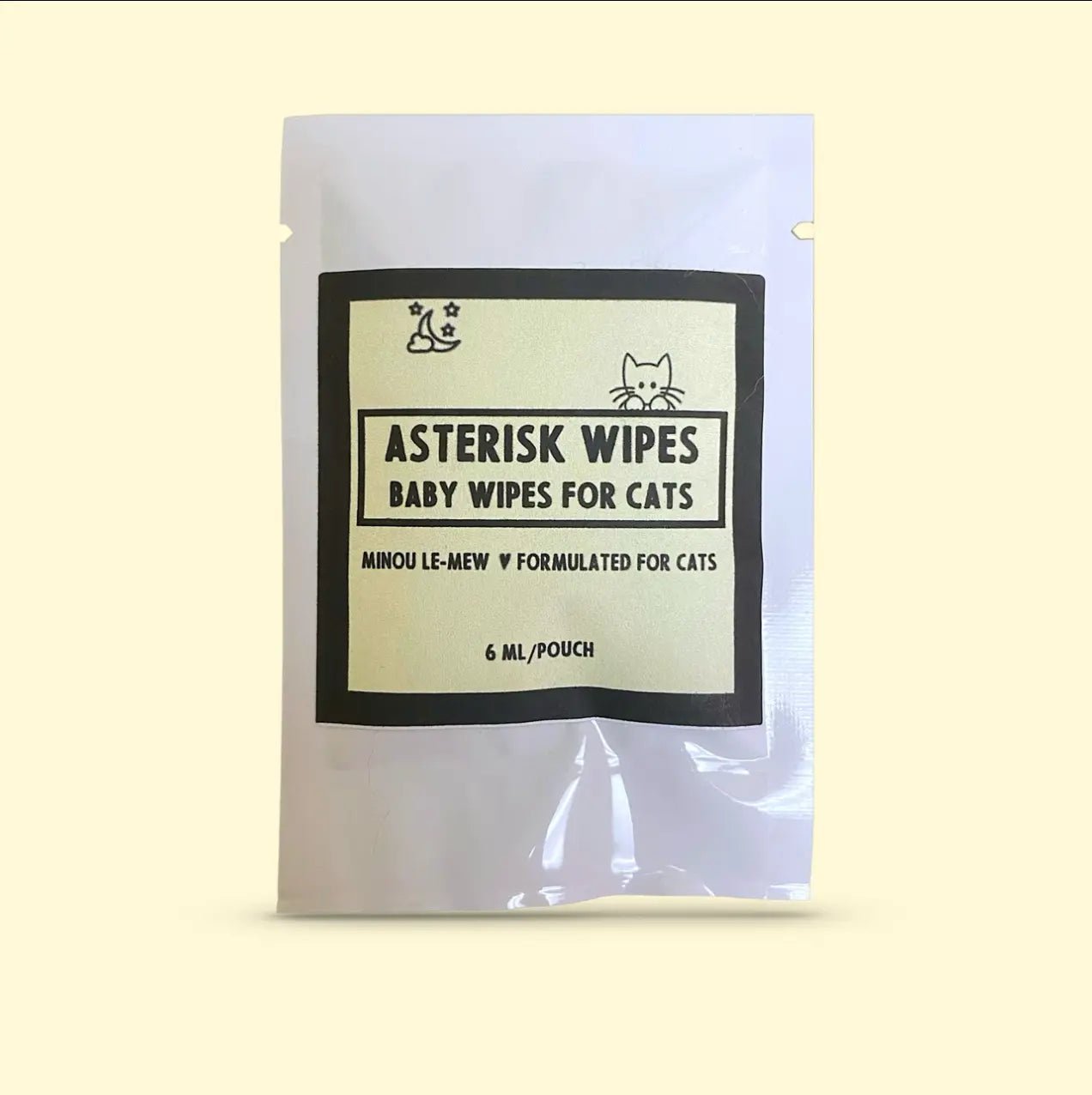 Asterisk Wipes | Botanical Cat Hygiene Wipes for Gentle Grooming by Minou Le - Mew - FloofChonk
