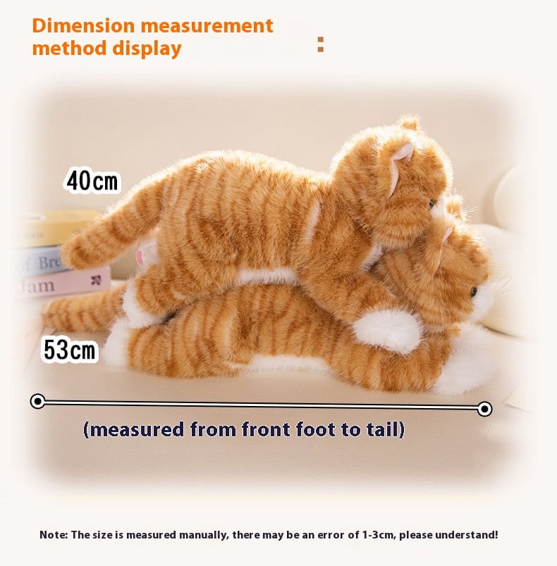 Simulation Cat Lying Style Doll Cute Plush Toy Ragdoll Home Ornaments