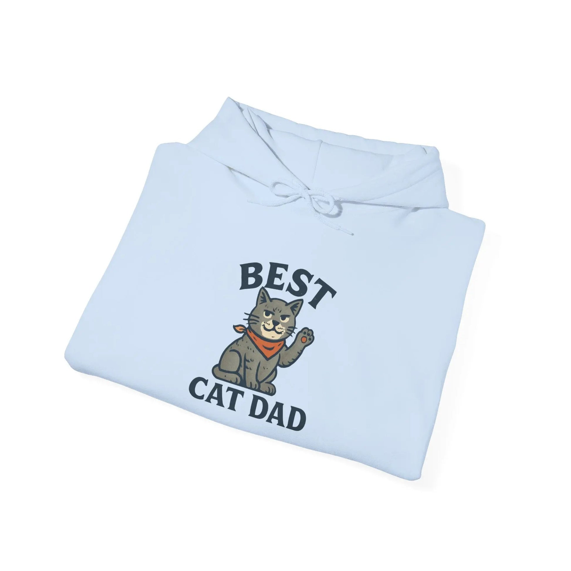 Best Cat Dad Hooded Sweatshirt, Cat Lover Gift, Funny Sweatshirt, Pet Dad Apparel, Cozy Cat Dad Hoodie - FloofChonk