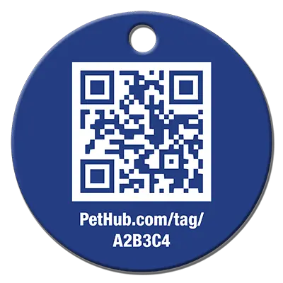 PetHub QR Pet ID Tag – Classic Aluminum PetHub