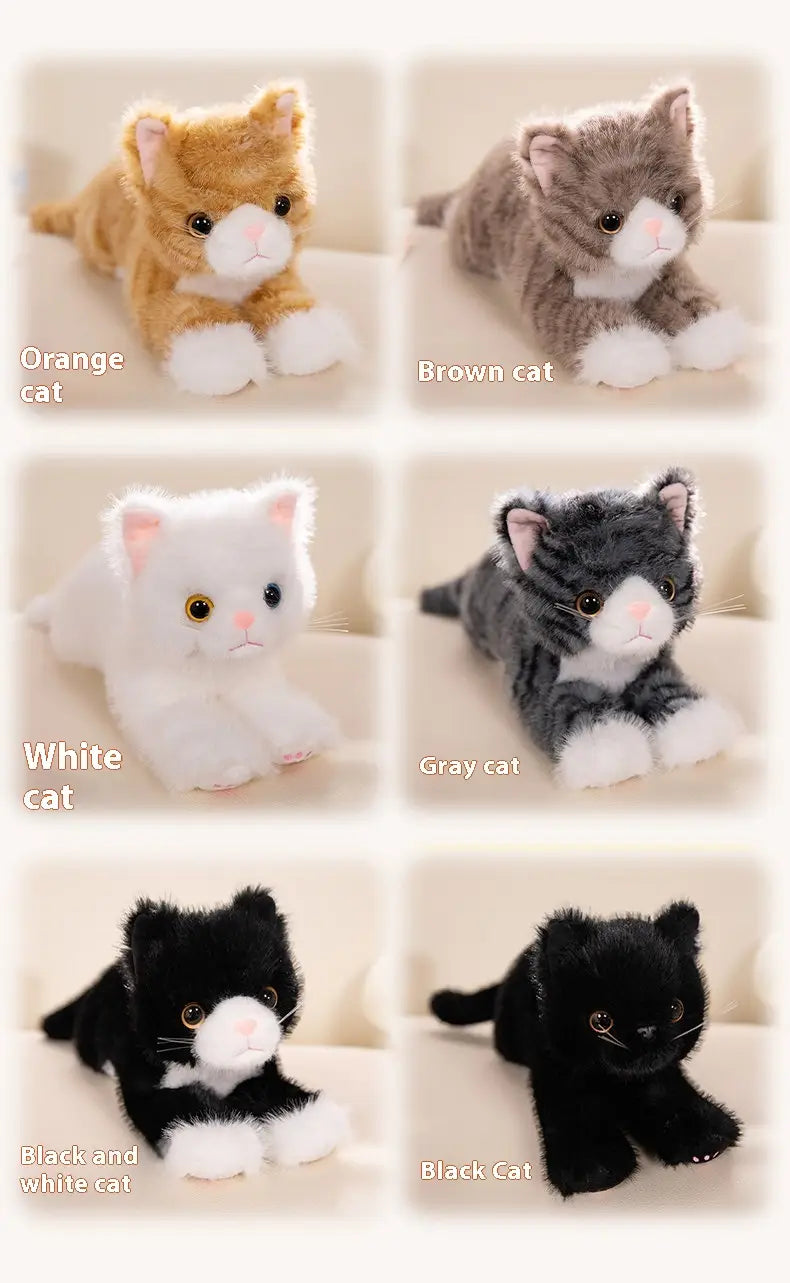 Simulation Cat Lying Style Doll Cute Plush Toy Ragdoll Home Ornaments