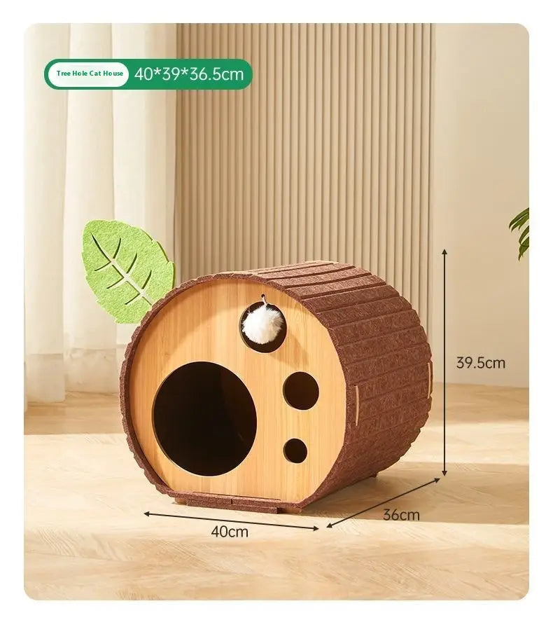 Cat Scratch Board Felt Nest Four Seasons Universal Tree Pet Supplies