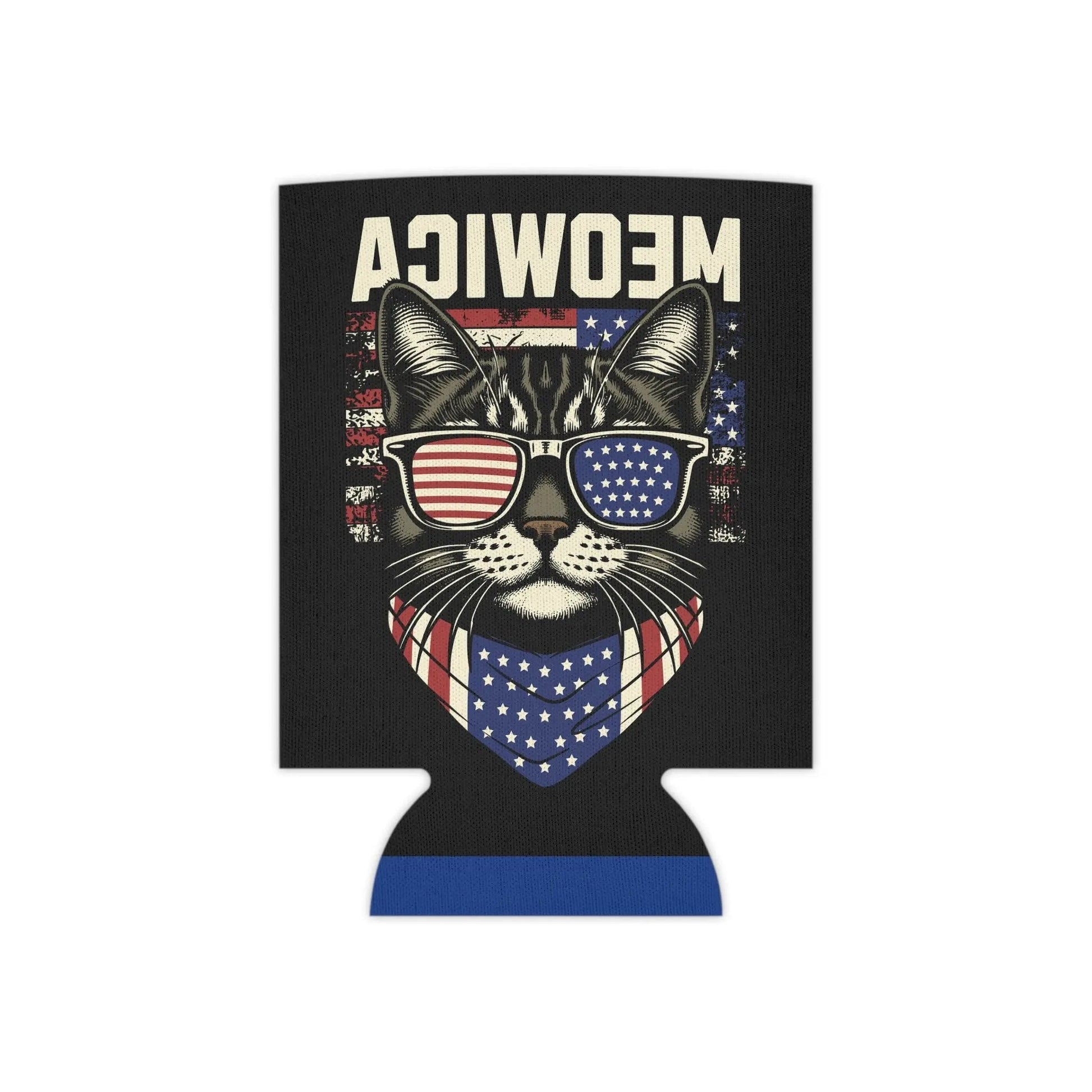 Can Cooler Meowica Cat Graphic - FloofChonk