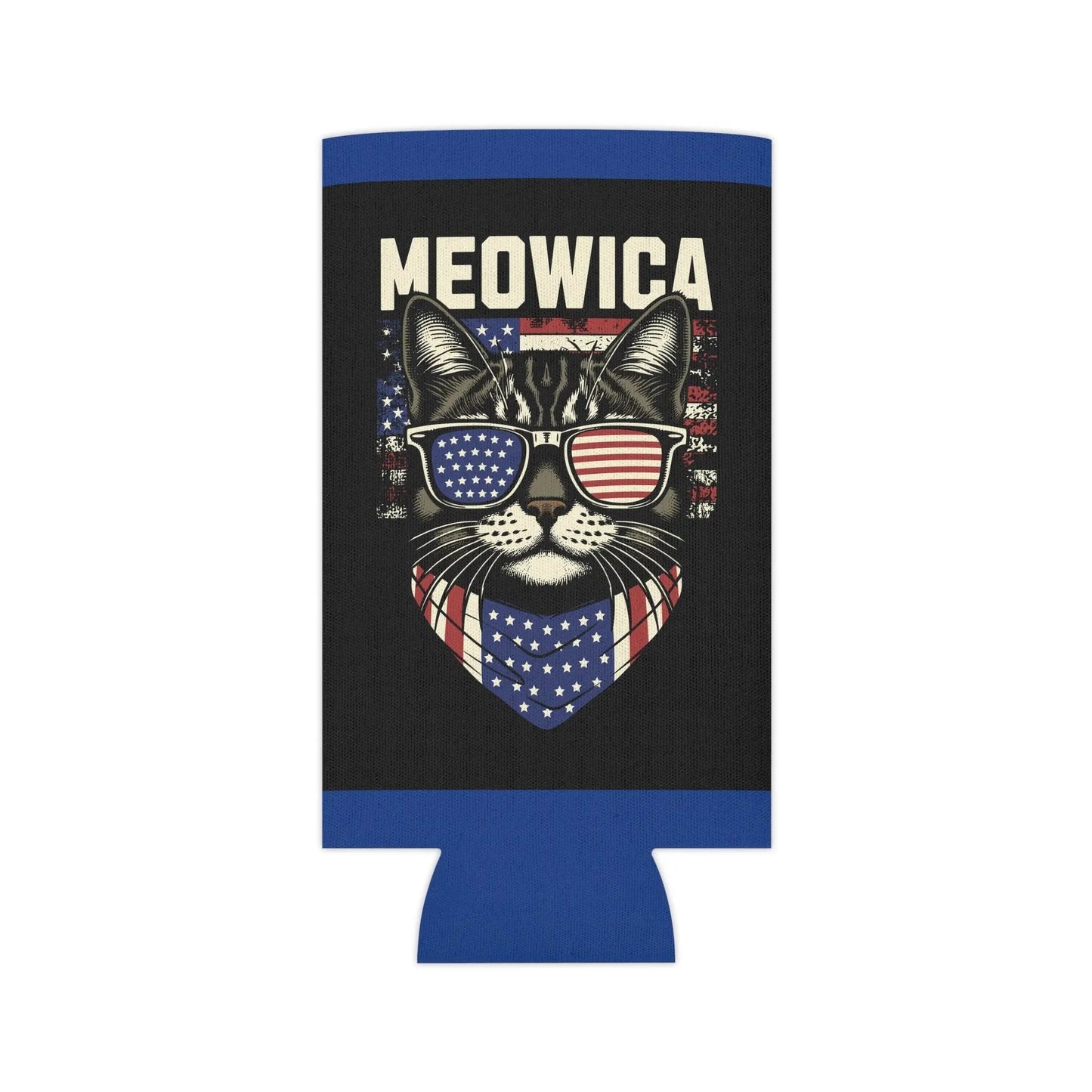 Can Cooler Meowica Cat Graphic - FloofChonk