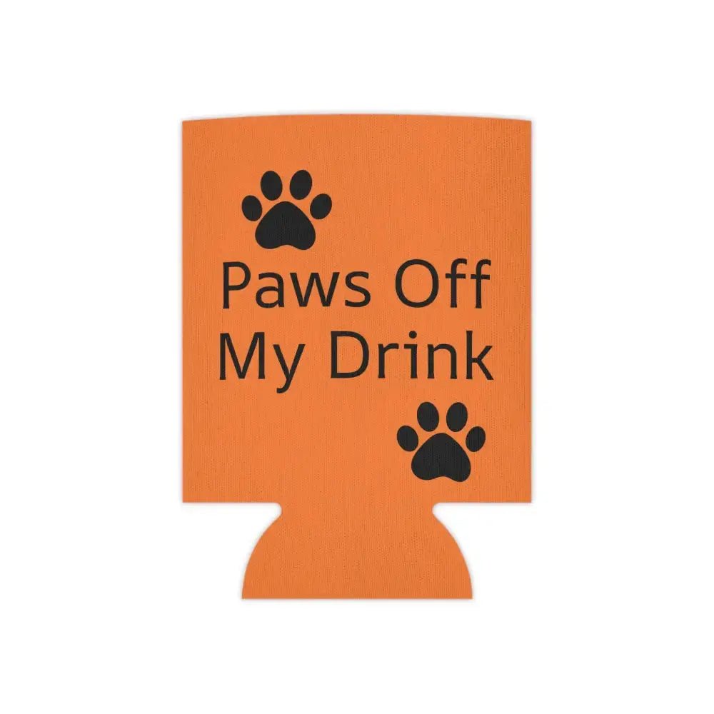 Can Cooler - Paws off My Drink Can Coozy by FloofChonk - FloofChonk