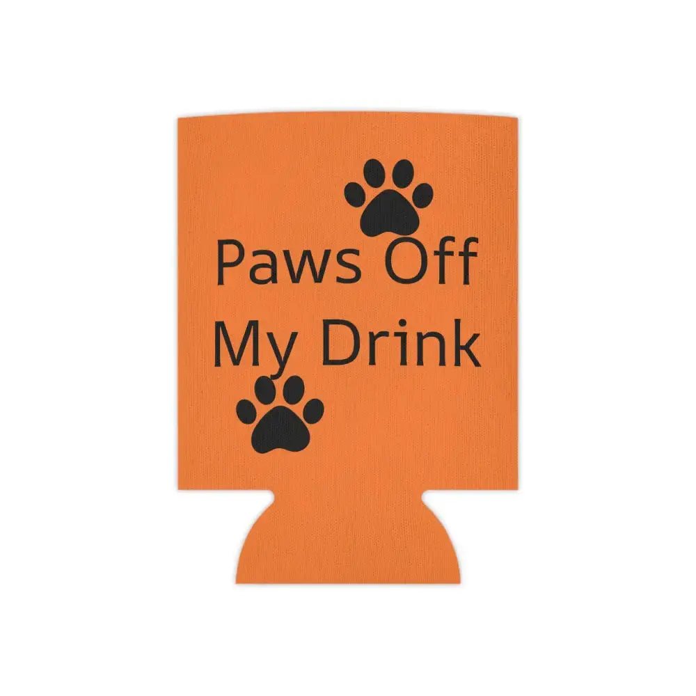 Can Cooler - Paws off My Drink Can Coozy by FloofChonk - FloofChonk