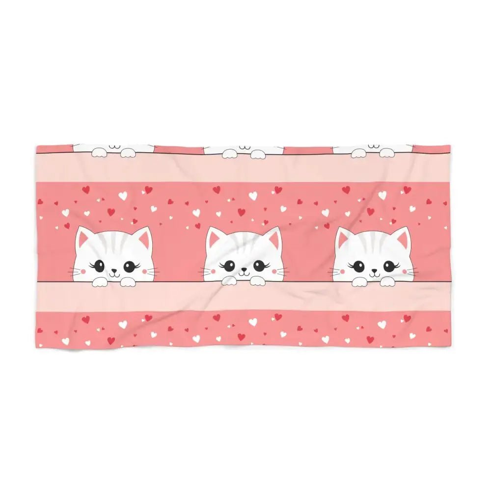 Cat Beach Towel - FloofChonk
