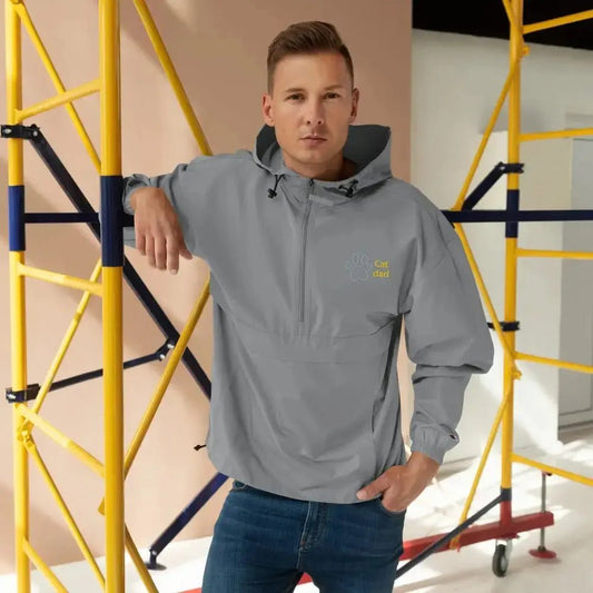 Cat Dad Embroidered Champion Jacket - FloofChonk