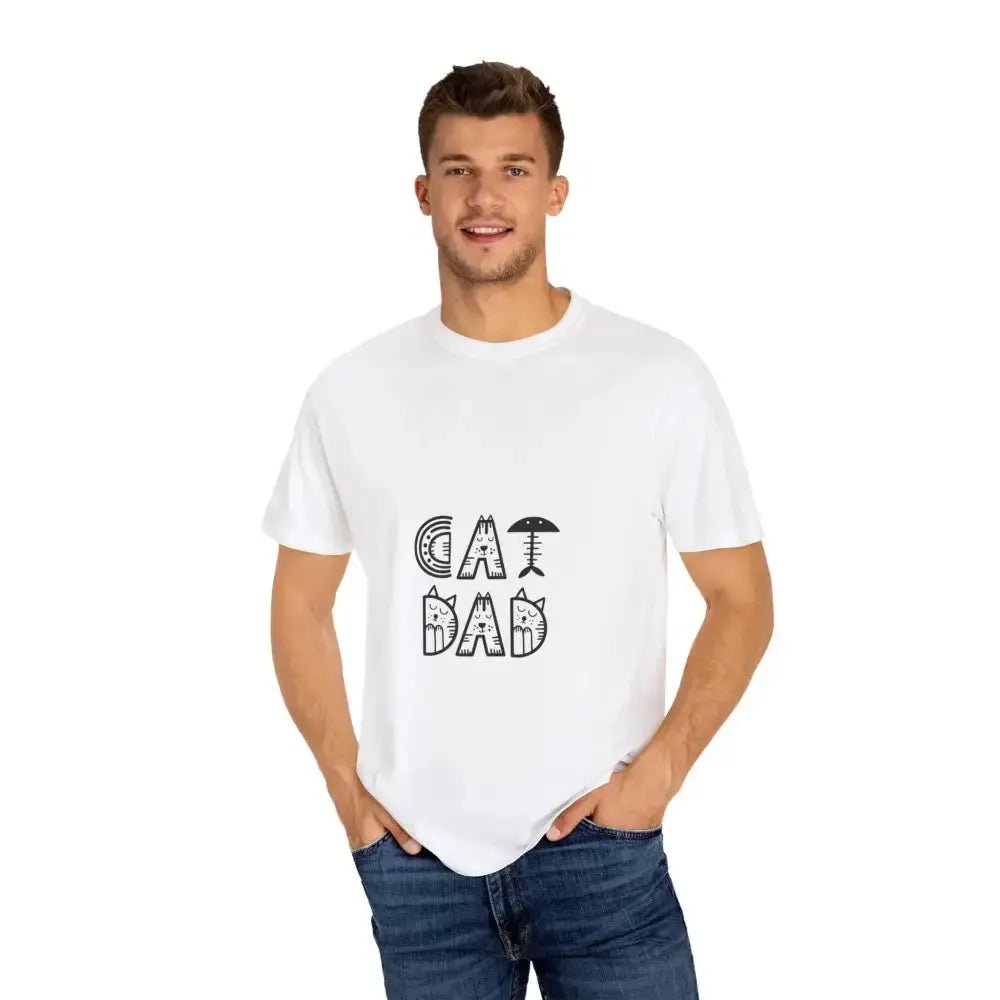 Cat Dad Unisex T-Shirt | Cute Cat Lover Gift, Funny Pet Apparel - FloofChonk