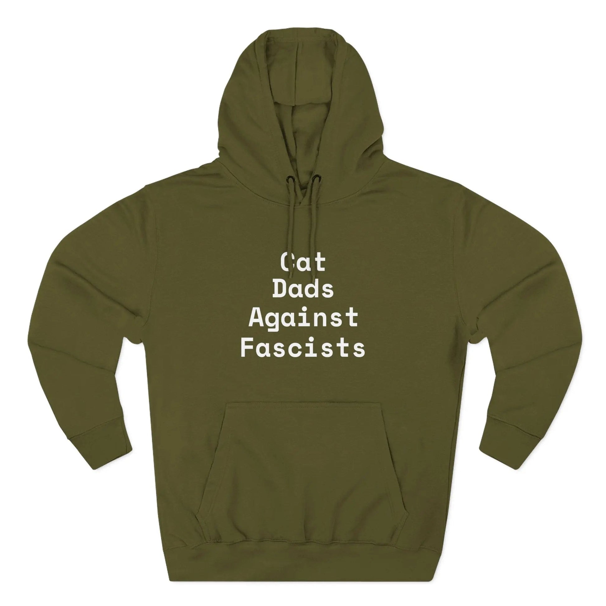Cat Dads Against Fascists Hoodie - FloofChonk