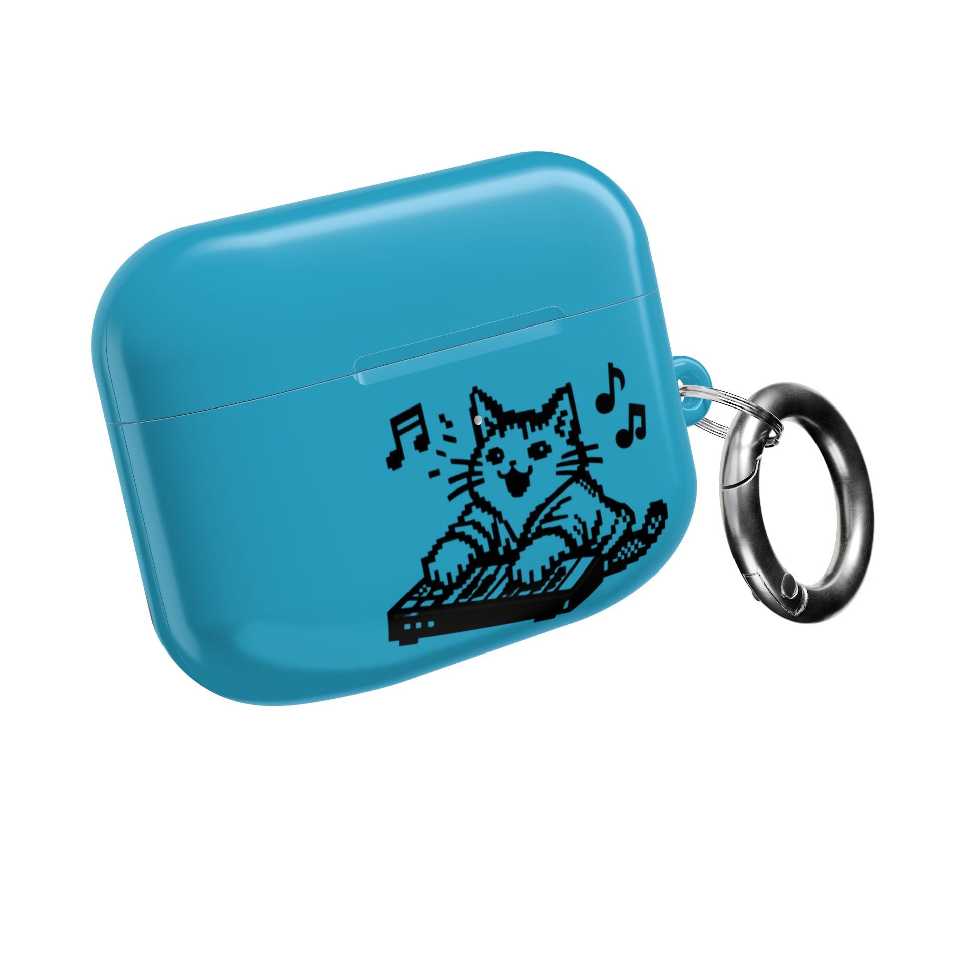 Cat DJ AirPod Case — "Paws Off, I Bite" Cute Cat AirPods Case - FloofChonk