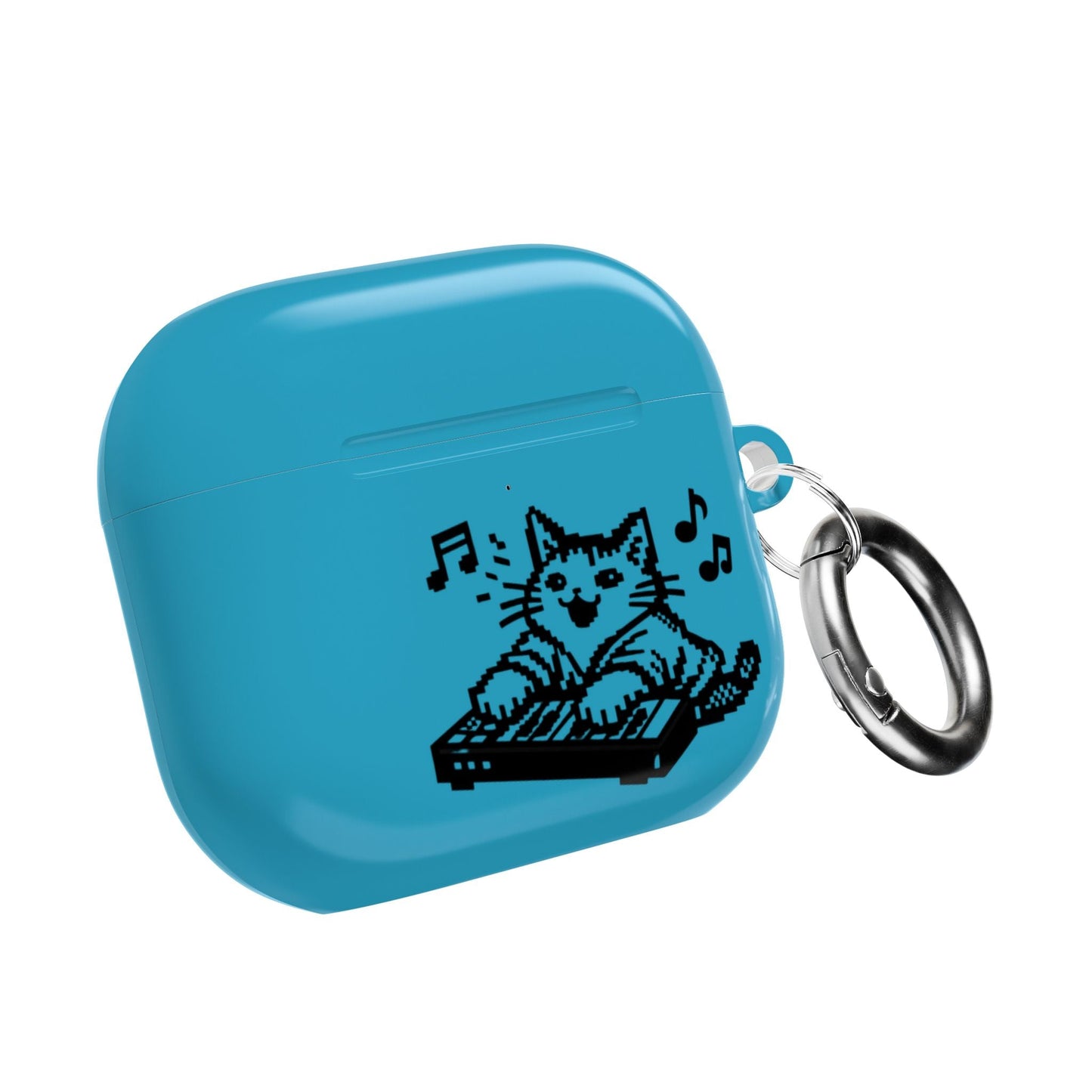 Cat DJ AirPod Case — "Paws Off, I Bite" Cute Cat AirPods Case - FloofChonk