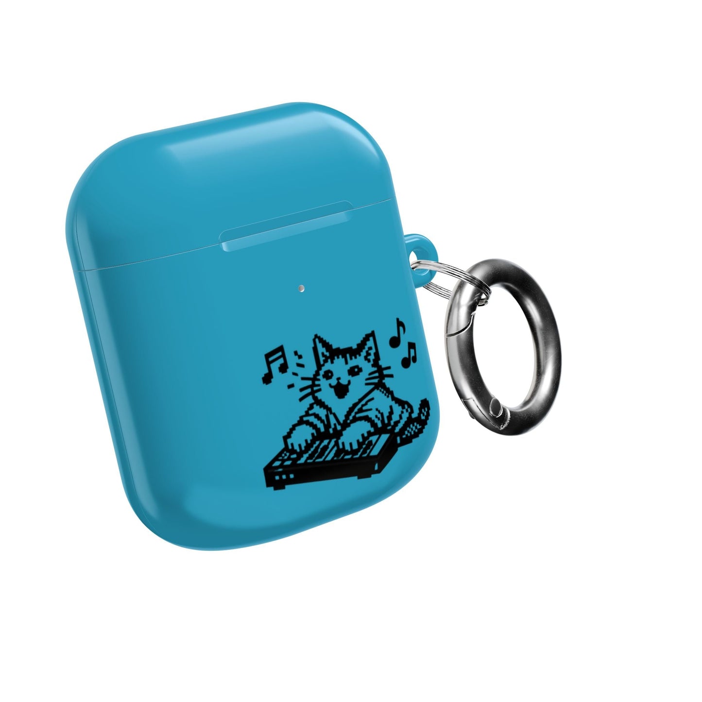 Cat DJ AirPod Case — "Paws Off, I Bite" Cute Cat AirPods Case - FloofChonk