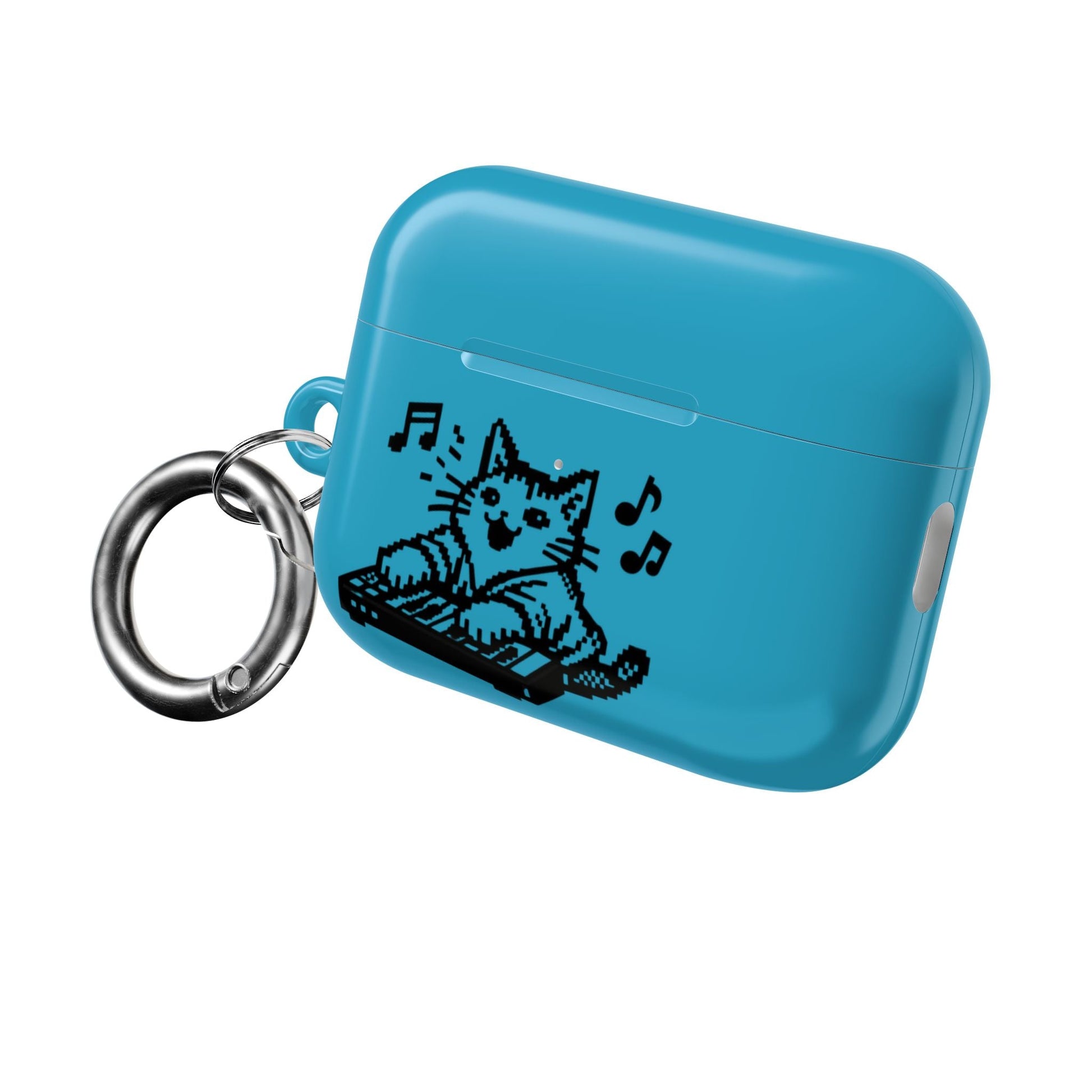 Cat DJ AirPod Case — "Paws Off, I Bite" Cute Cat AirPods Case - FloofChonk