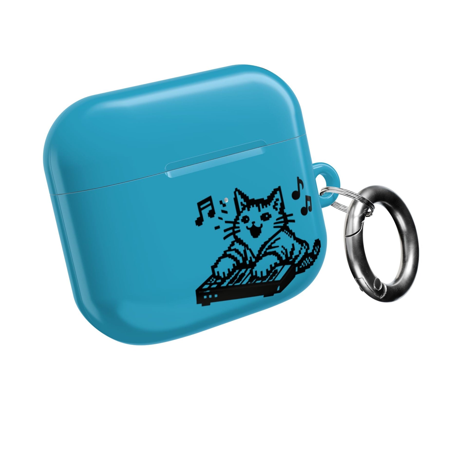 Cat DJ AirPod Case — "Paws Off, I Bite" Cute Cat AirPods Case - FloofChonk