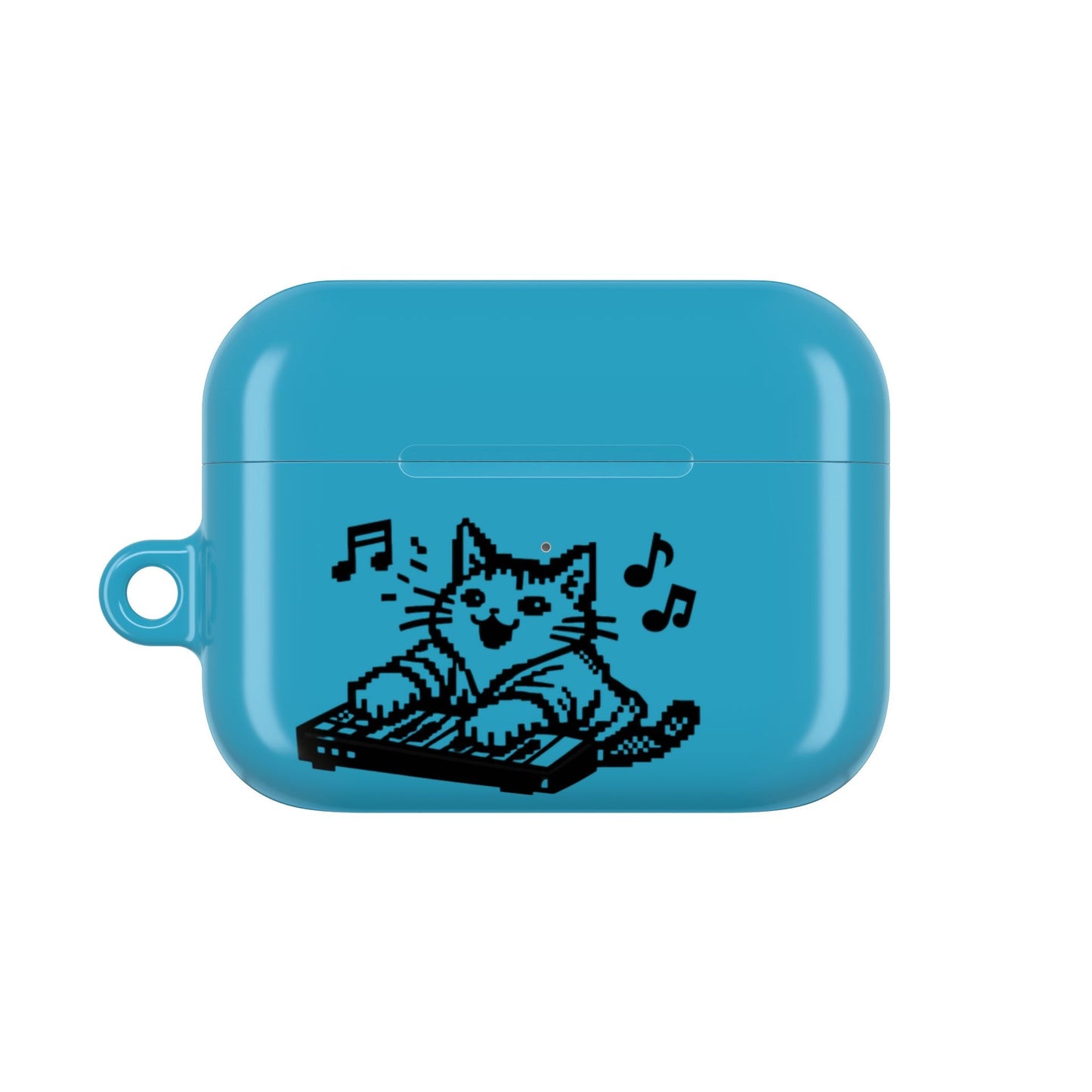 Cat DJ AirPod Case — "Paws Off, I Bite" Cute Cat AirPods Case - FloofChonk