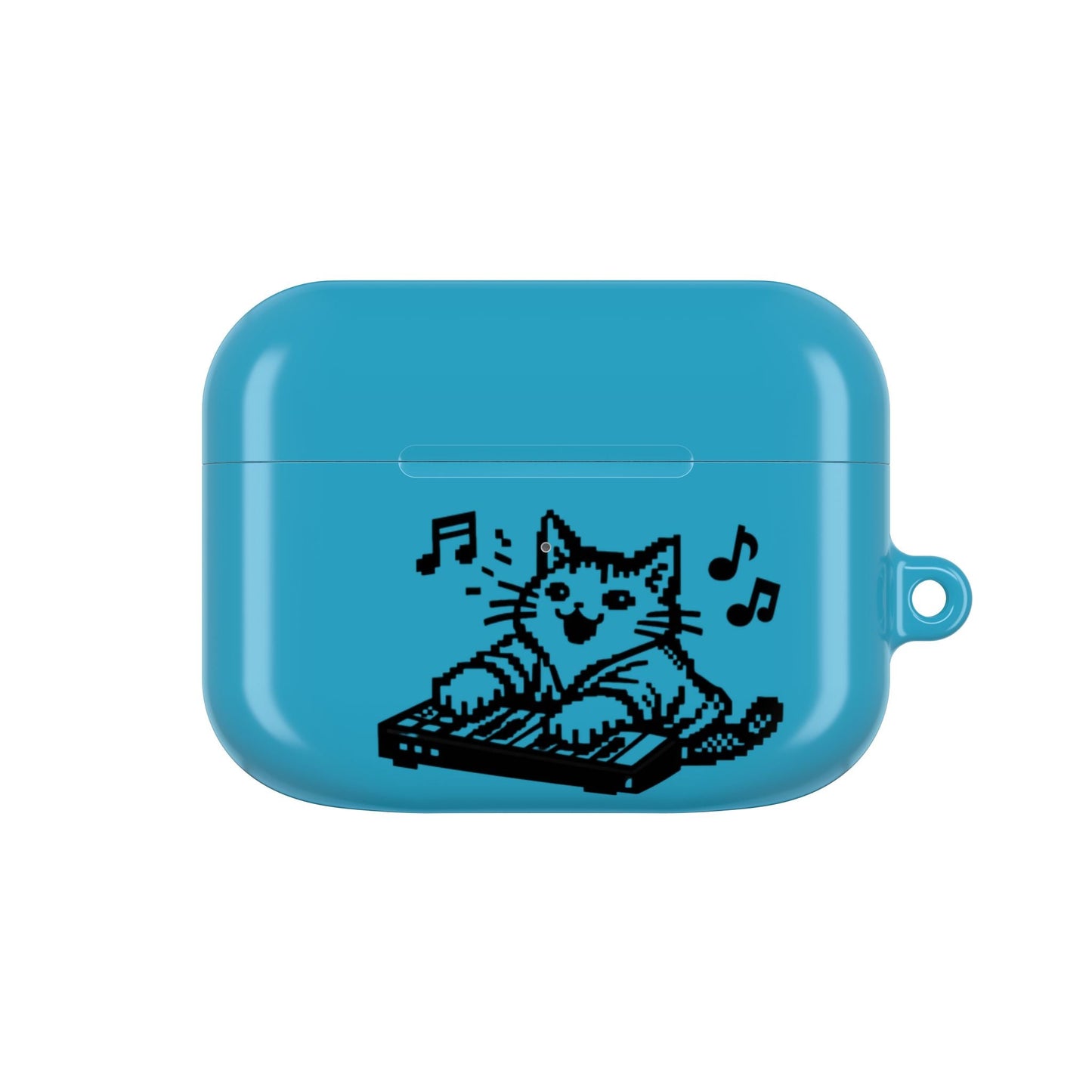 Cat DJ AirPod Case — "Paws Off, I Bite" Cute Cat AirPods Case - FloofChonk