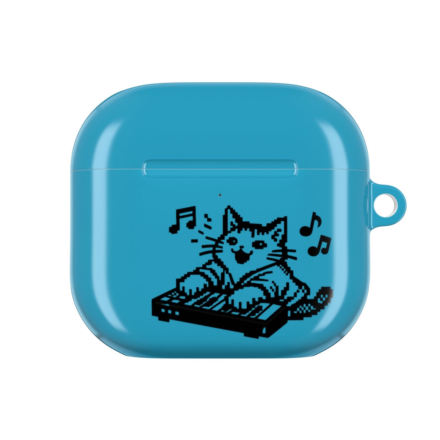 Cat DJ AirPod Case — "Paws Off, I Bite" Cute Cat AirPods Case - FloofChonk