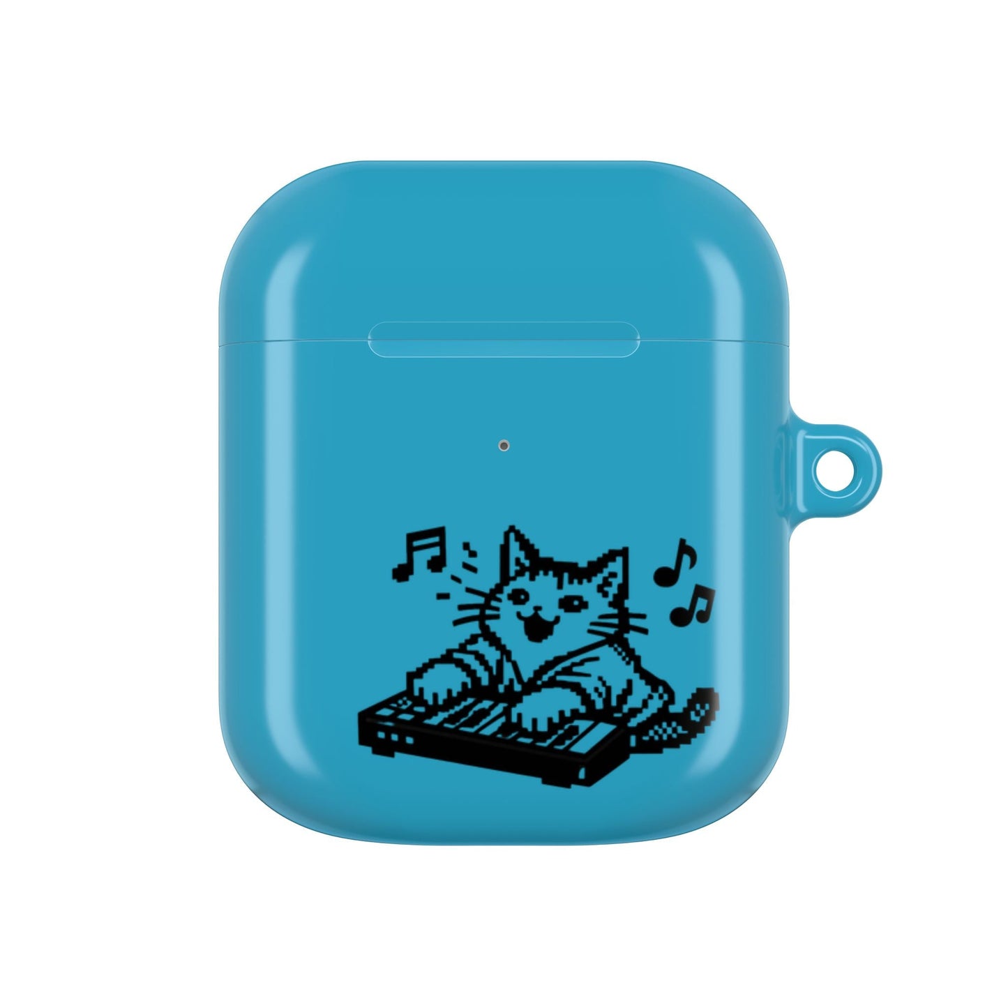 Cat DJ AirPod Case — "Paws Off, I Bite" Cute Cat AirPods Case - FloofChonk
