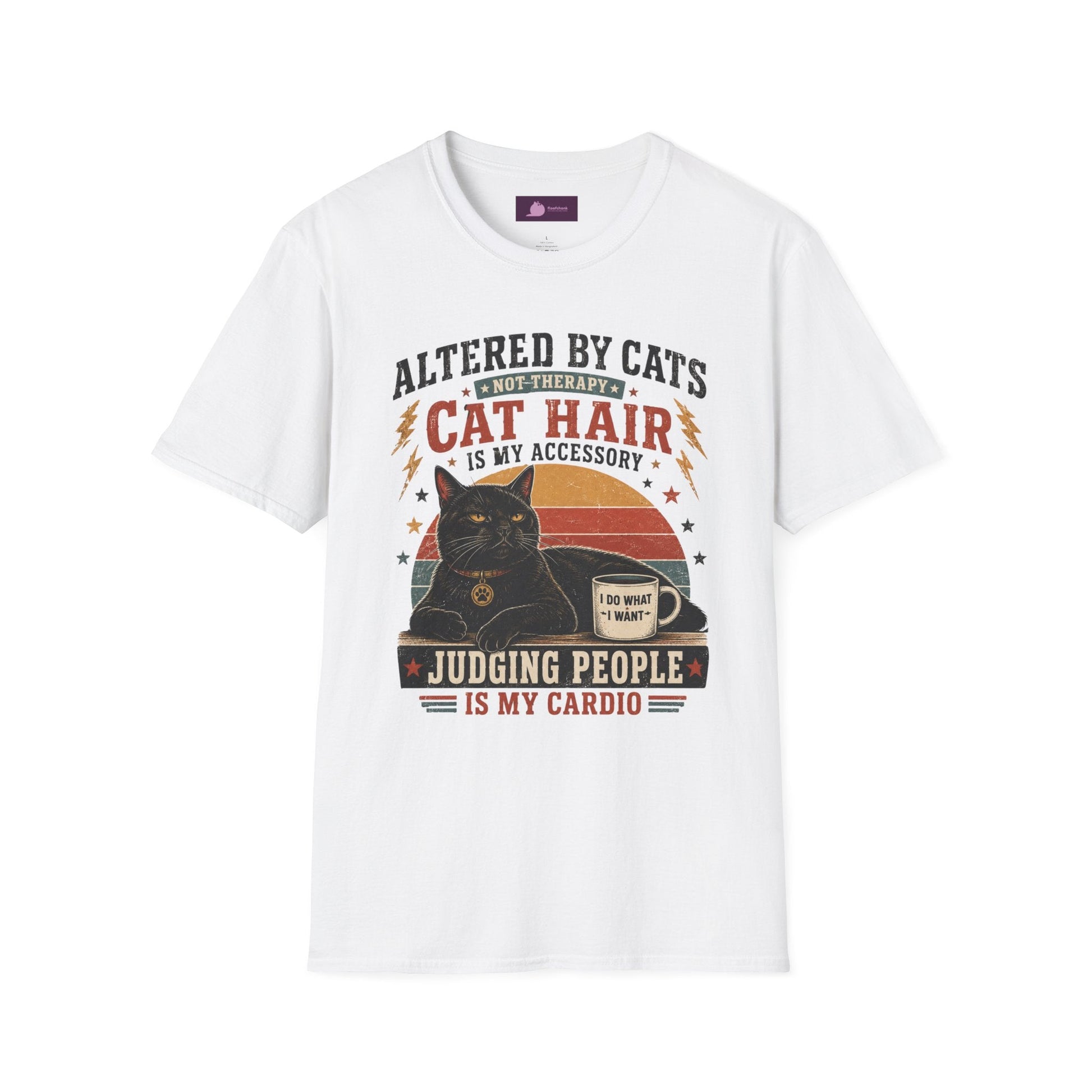 Cat Hair Is My Accessory T-Shirt — "Altered by Cats" Funny Cat Lover Gift - FloofChonk