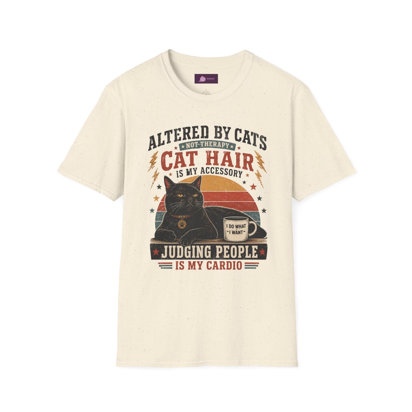 Cat Hair Is My Accessory T-Shirt — "Altered by Cats" Funny Cat Lover Gift - FloofChonk